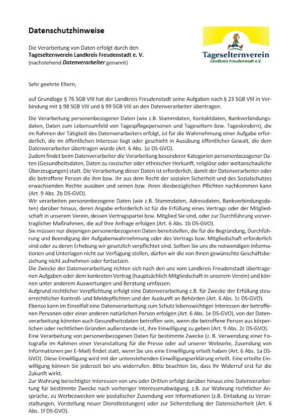 Datenschutzerklärung